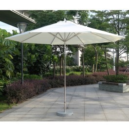 PATIO UMBRELLA 200cm BEIGE FABRIC S/S POLE SZC-A049 ΟΜΠΡΕΛΑ ΒΕΡΑΝΤΑΣ 200cm ΜΠΕΖ ΥΦΑΣΜΑ ΜΕ ΣΚΕΛΕΤΟ ΑΠΟ ΑΝΟΞΕΙΔΩΤΟ ΑΤΣΑΛΙ SZC-A049